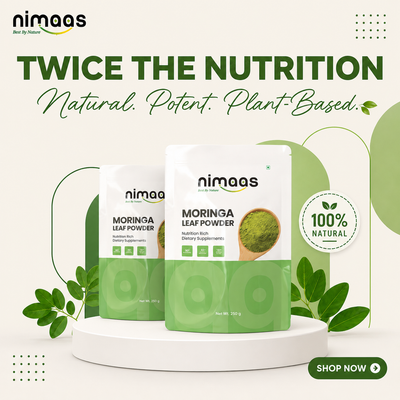 Nimaas Moringa Leaf Powder Double Pack | Pure Superfood Combo