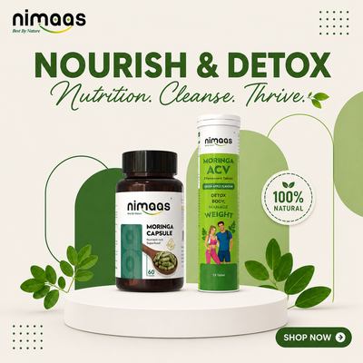 Nimaas Moringa Capsule + ACV Combo | Daily Nutrition & Detox