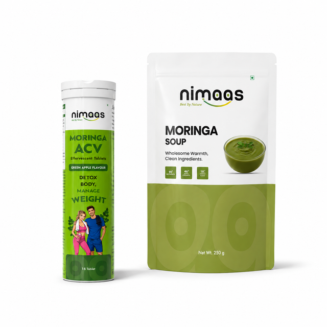 Nimaas Moringa Soup + ACV Combo | Detox & Daily Wellness Pack
