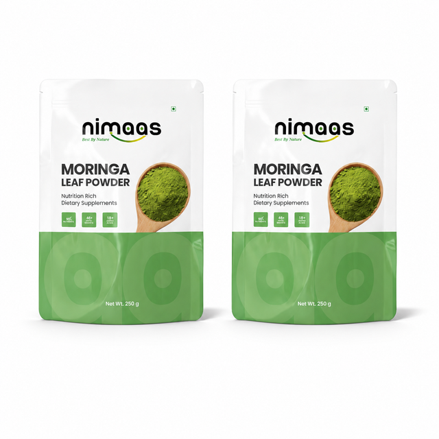 Nimaas Moringa Leaf Powder Double Pack | Pure Superfood Combo