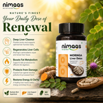 Nimaas Moringa Liver Detox Capsules | Nutrient-rich Superfood | 60 Capsules
